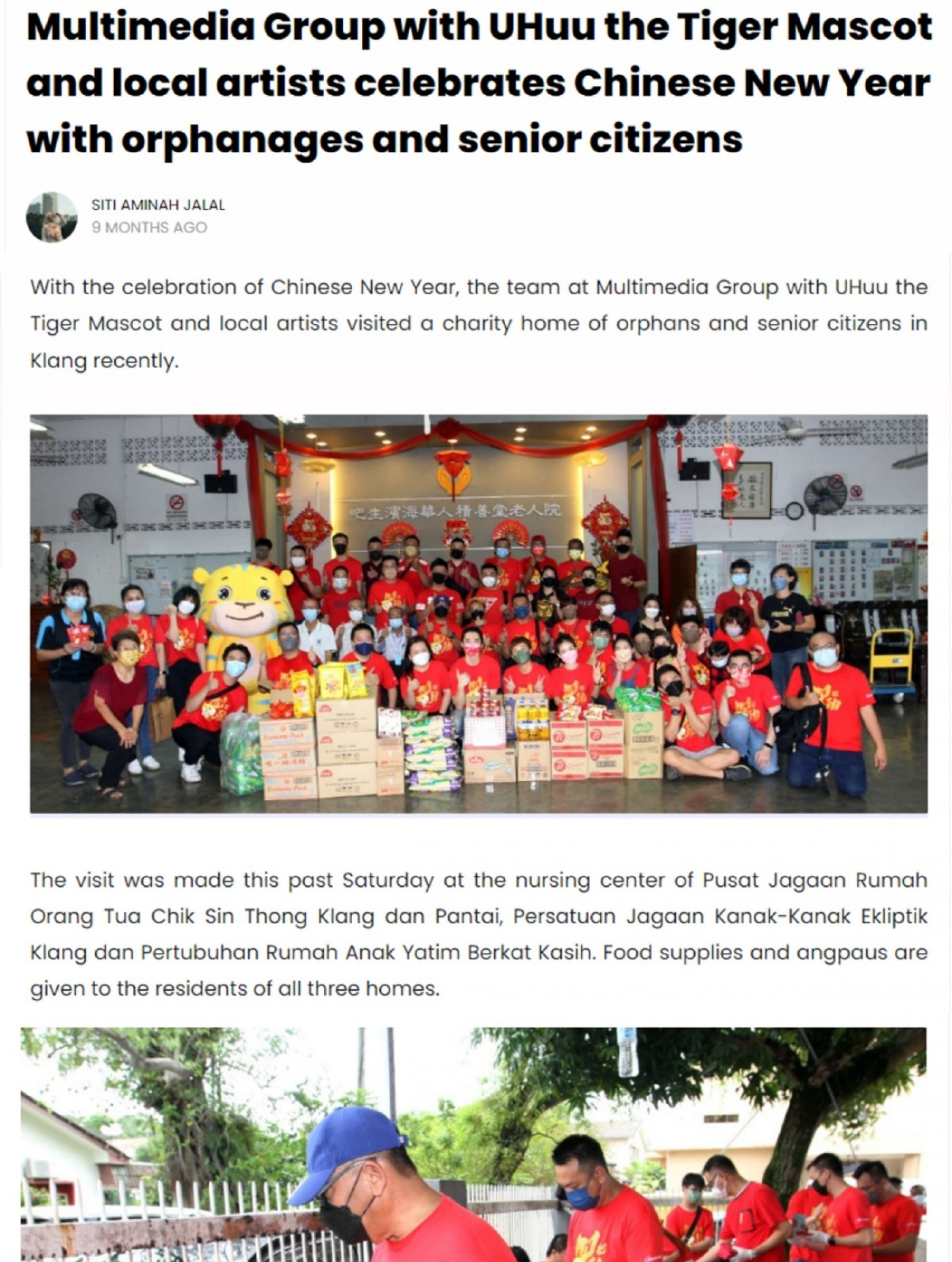 Multimedia Visit to Underprivileged Home during CNY 2022